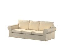Dekoria Potah na pohovku IKEA Ektorp 3-místná rozkládací, NOVÝ MODEL 2013, šedobéžová, Ektorp 3-m rozkládací, od 2013, Chenille, 162-26