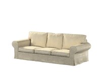Dekoria Potah na pohovku IKEA Ektorp 3-místná rozkládací, NOVÝ MODEL 2013, béžová a zlatá, Ektorp 3-m rozkládací, od 2013, Living II, 162-07