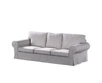 Dekoria Potah na pohovku IKEA Ektorp 3-místná rozkládací, NOVÝ MODEL 2013, béžová a modrá, Ektorp 3-m rozkládací, od 2013, Living II, 162-23