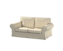 Dekoria Potah na pohovku IKEA Ektorp 2-místná, nerozkládací, ecru, pohovka Ektorp 2-místná, Chenille, 162-06
