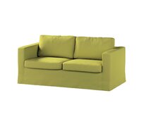 Dekoria Potah na pohovku IKEA Karlstad 2-místná , nerozkládací, dlouhý, zelená, pohovka Karlstad 2-místná, Living Velvet, 704-78