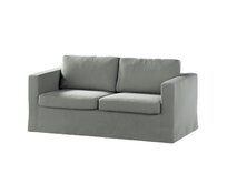 Dekoria Potah na pohovku IKEA Karlstad 2-místná , nerozkládací, dlouhý, Šedá, pohovka Karlstad 2-místná, Living Velvet, 704-57