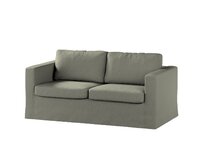 Dekoria Potah na pohovku IKEA Karlstad 2-místná , nerozkládací, dlouhý, šedo-bežový, pohovka Karlstad 2-místná, Living II, 161-42