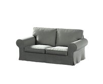 Dekoria Potah na pohovku IKEA Ektorp 2-místná, rozkládací, STARÝ MODEL, Šedá, pohovka Ektorp 2-místná rozkládací, Living Velvet, 704-57