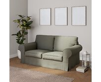 Dekoria Potah na pohovku IKEA Ektorp 2-místná, rozkládací, STARÝ MODEL, šedo-bežový, pohovka Ektorp 2-místná rozkládací, Living II, 161-42