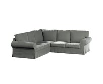 Dekoria Potah na pohovku IKEA Ektorp rohová, Šedá, pohovka Ektorp rohová, Living Velvet, 704-57