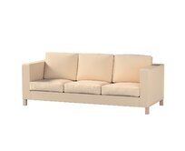 Dekoria Potah na pohovku IKEA Karlanda 3-místná nerozkládací, krátký, béžová, pohovka Karlanda 3-místná, Living, 106-17