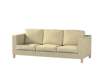 Dekoria Potah na pohovku IKEA Karlanda 3-místná nerozkládací, krátký, béžová, pohovka Karlanda 3-místná, Living, 161-68