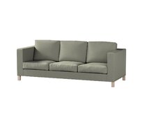 Dekoria Potah na pohovku IKEA Karlanda 3-místná nerozkládací, krátký, šedo-bežový, pohovka Karlanda 3-místná, Living II, 161-42