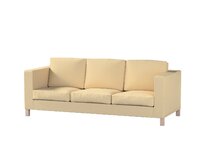 Dekoria Potah na pohovku IKEA Karlanda 3-místná nerozkládací, krátký, písková, pohovka Karlanda 3-místná, Chenille, 162-12