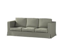 Dekoria Potah na pohovku IKEA Karlanda 3-místná nerozkládací, dlouhý, šedo-bežový, pohovka Karlanda 3-místná, Living II, 161-42