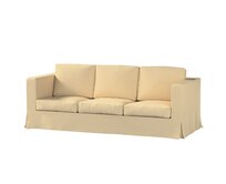 Dekoria Potah na pohovku IKEA Karlanda 3-místná nerozkládací, dlouhý, písková, pohovka Karlanda 3-místná, Chenille, 162-12