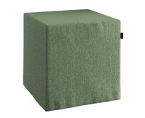 Dekoria Sedák Cube - kostka pevná 40x40x40, zelený melanž, 40 x 40 x 40 cm, Amsterdam, 704-44