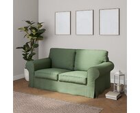 Dekoria Potah na pohovku IKEA Ektorp 2-místná, rozkládací, STARÝ MODEL, zelený melanž, pohovka Ektorp 2-místná rozkládací, Amsterdam, 704-44
