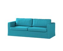 Dekoria Potah na pohovku IKEA Karlstad 3-místná, nerozkládací, dlouhý, tyrkysová, pohovka Karlstad 3-místná, Etna, 705-16