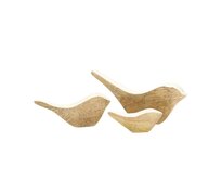 Dekoria Figurka Three Birds, 2/2,4/2,4 x 10,5/15/21 x 4,5/6,5/9,5 cm