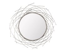 Dekoria Zrcadlo Rays silver 103cm, 103x103x4,5cm