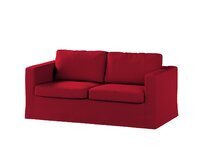 Dekoria Potah na pohovku IKEA Karlstad 2-místná , nerozkládací, dlouhý, tmavě červená , pohovka Karlstad 2-místná, Etna, 705-60