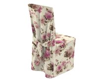 Dekoria Návlek na židli, růžovo - béžové růže na krémovém pozadí, 45 x 94 cm, Londres, 141-07