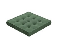 Dekoria Sedák Kuba s úchytem 40x40x6cm nebo 50x50x10cm, zelená, 40 x 40 x 6 cm, Crema, 144-71