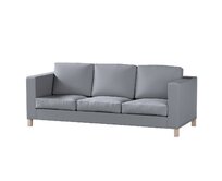 Dekoria Potah na pohovku IKEA Karlanda 3-místná nerozkládací, krátký, Slade Grey - šedá, pohovka Karlanda 3-místná, Cotton Panama, 702-46
