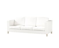 Dekoria Potah na pohovku IKEA Karlanda 3-místná nerozkládací, krátký, sněhová bílá, pohovka Karlanda 3-místná, Cotton Panama, 702-49