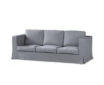 Dekoria Potah na pohovku IKEA Karlanda 3-místná nerozkládací, dlouhý, Slade Grey - šedá, pohovka Karlanda 3-místná, Cotton Panama, 702-46
