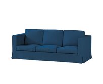Dekoria Potah na pohovku IKEA Karlanda 3-místná nerozkládací, dlouhý, Ocean blue mořská modrá, pohovka Karlanda 3-místná, Cotton Panama, 702-48
