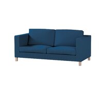 Dekoria Potah na pohovku IKEA Karlanda rozkládací, krátký, Ocean blue mořská modrá, pohovka Karlanda rozkládací, Cotton Panama, 702-48