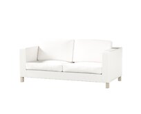 Dekoria Potah na pohovku IKEA Karlanda rozkládací, krátký, sněhová bílá, pohovka Karlanda rozkládací, Cotton Panama, 702-49