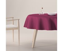 Dekoria Ubrus kulatý, Plum švestková, Cotton Panama, 702-32