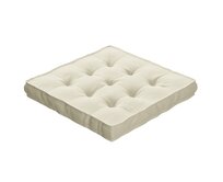 Dekoria Sedák Kuba s úchytem 40x40x6cm nebo 50x50x10cm, krém, 40 x 40 x 6 cm, Crema, 144-63