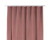 Dekoria Závěs na jednotlivých háčcích flex, korálová růžová, Velvet, 704-30