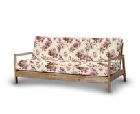 Dekoria Potah na pohovku IKEA Lillberg 3-místná nerozkládací, růžovo - béžové růže na krémovém pozadí, pohovka Lillberg 3-místná, Londres, 141-07