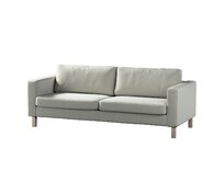 Dekoria Potah na pohovku IKEA Karlstad 3-místná, nerozkládací, krátký, pastelová mátová, pohovka Karlstad 3-místná, Ingrid, 705-41