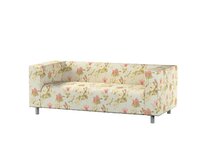 Dekoria Potah na pohovku IKEA Klippan 2-místná, květy na modrým tle, pohovka Klippan 2-místná, Londres, 143-86
