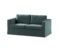 Dekoria Potah na pohovku IKEA  Karlstad 2-místná , nerozkládací, dlouhý, tlumená smaragdová, pohovka Karlstad 2-místná, Ingrid, 705-36