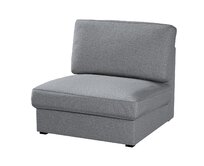 Dekoria Potah na neskládací křeslo IKEA Kivik, tmavě šedý melanž, křeslo Kivik, Amsterdam, 704-47