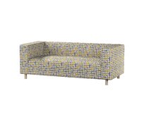 Dekoria Potah na pohovku IKEA Klippan 2-místná, modrožlutá, pohovka Klippan 2-místná, Cosy Home, 145-16