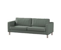 Dekoria Potah na pohovku IKEA Karlstad, 3-místná, rozkládací, zelená, Potah na Karlstad, 3-místná, rozkládací, Teddy, 702-85