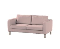 Dekoria Potah na pohovku IKEA Karlstad 2-místná, nerozkládací, krátký, růžová, pohovka Karlstad 2-místná, Teddy, 702-84