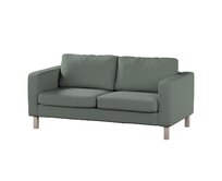 Dekoria Potah na pohovku IKEA Karlstad 2-místná, nerozkládací, krátký, zelená, pohovka Karlstad 2-místná, Teddy, 702-85