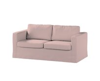 Dekoria Potah na pohovku IKEA Karlstad 2-místná , nerozkládací, dlouhý, růžová, pohovka Karlstad 2-místná, Teddy, 702-84