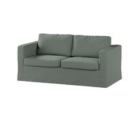 Dekoria Potah na pohovku IKEA Karlstad 2-místná , nerozkládací, dlouhý, zelená, pohovka Karlstad 2-místná, Teddy, 702-85