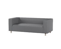 Dekoria Potah na pohovku IKEA Klippan 2-místná, tmavě šedá, pohovka Klippan 2-místná, Teddy, 702-83