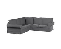 Dekoria Potah na pohovku IKEA Ektorp rohová, tmavě šedá, pohovka Ektorp rohová, Teddy, 702-83
