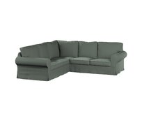 Dekoria Potah na pohovku IKEA Ektorp rohová, zelená, pohovka Ektorp rohová, Teddy, 702-85