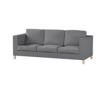 Dekoria Potah na pohovku IKEA Karlanda 3-místná nerozkládací, krátký, tmavě šedá, pohovka Karlanda 3-místná, Teddy, 702-83
