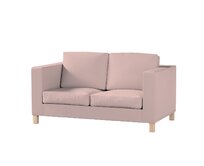 Dekoria Potah na pohovku IKEA Karlanda 2-místná, krátký, růžová, pohovka Karlanda 2-místná, Teddy, 702-84