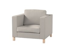 Dekoria Potah na křesko IKEA Karlanda, krátký, světle bežová, Potah na křeslo Karlanda, Teddy, 702-81